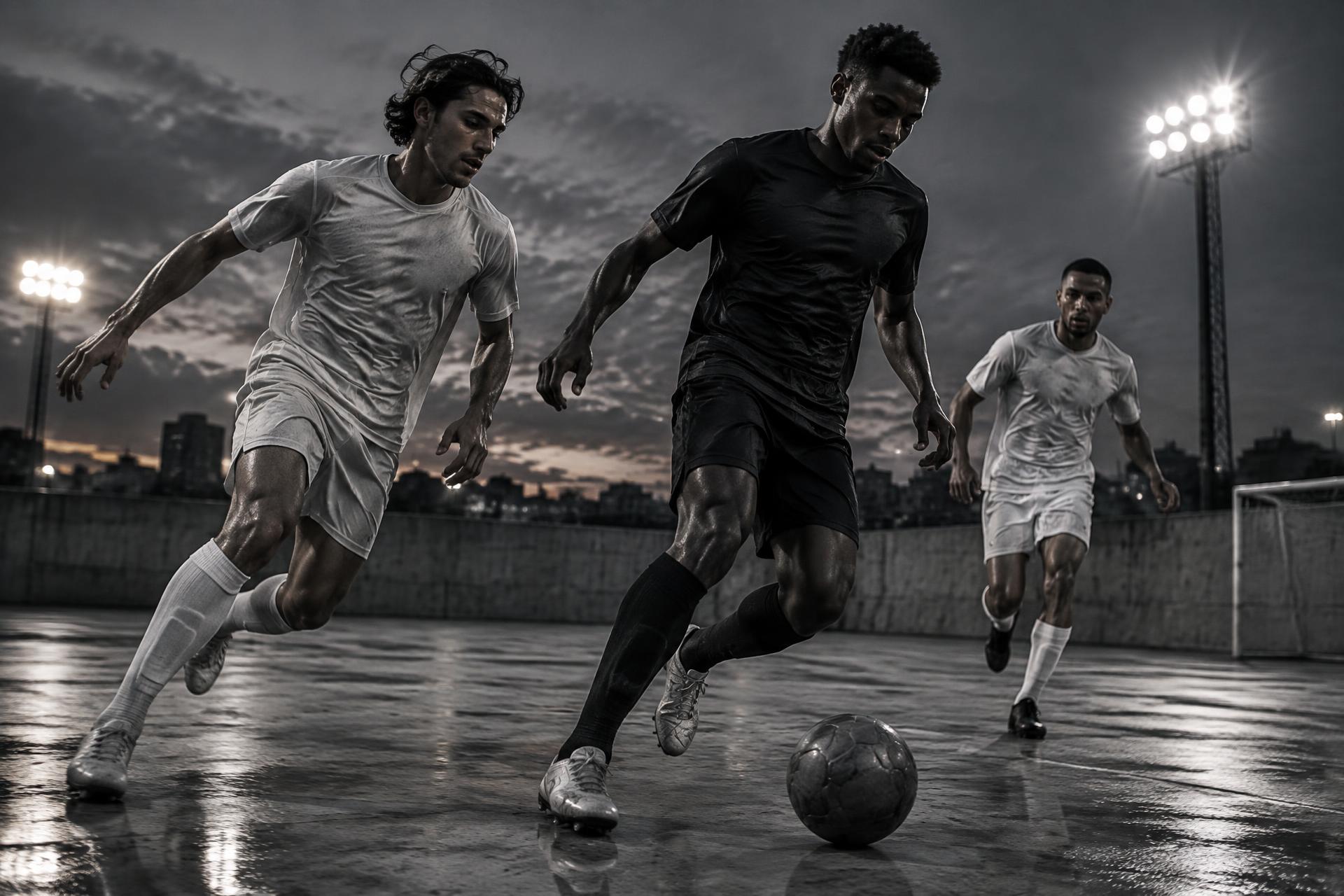 MANONN athletes under floodlights